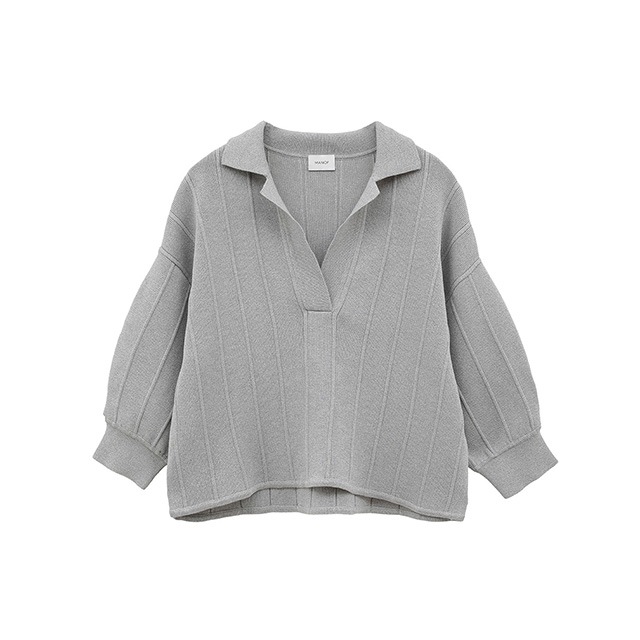 MANOF / �ޥΥ� KNIT POLO TOPS 