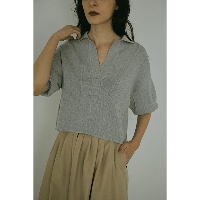 MANOF / �ޥΥ� KNIT POLO TOPS 