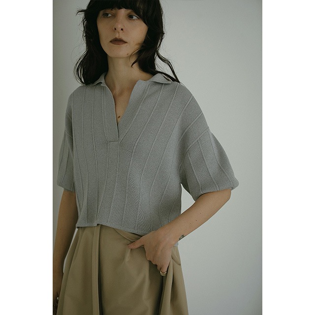 MANOF / �ޥΥ� KNIT POLO TOPS 