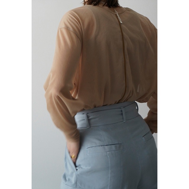 CLANE / ����� W FACE CENTER LINE SHEER CARDIGAN