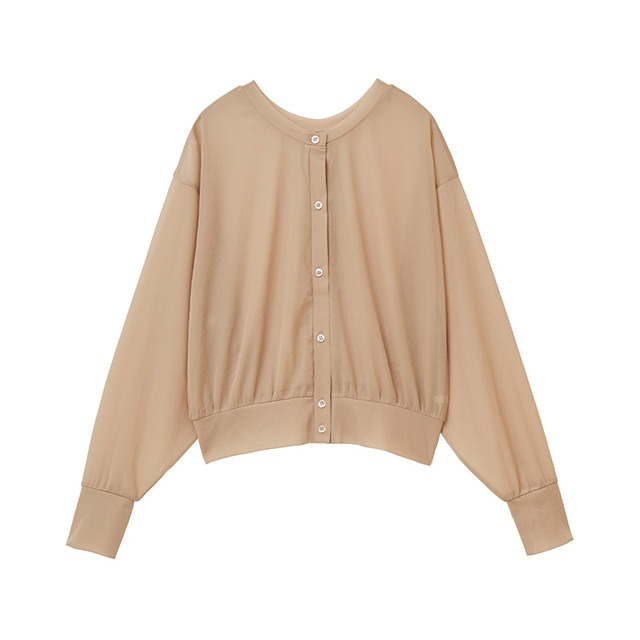 CLANE / ����� W FACE CENTER LINE SHEER CARDIGAN
