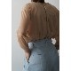 CLANE / ����� W FACE CENTER LINE SHEER CARDIGAN