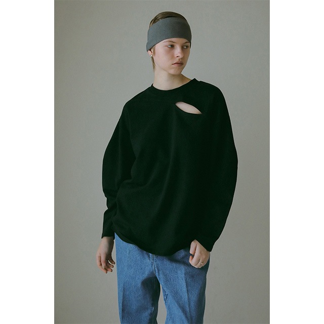MANOF / �ޥΥ� SLIT LONG TEE