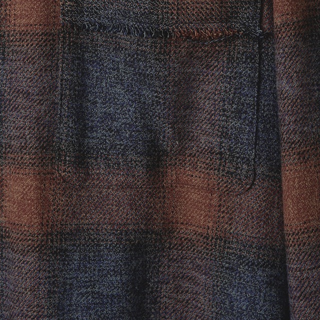 Name. / OMBRE CHECK CUT-OFF BOX SHORT SHIRT｜アーストライブ