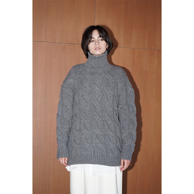 CLANE / BIG CABLE OVER KNIT TOPS