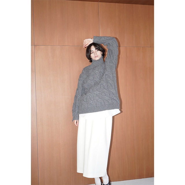 CLANE / BIG CABLE OVER KNIT TOPS