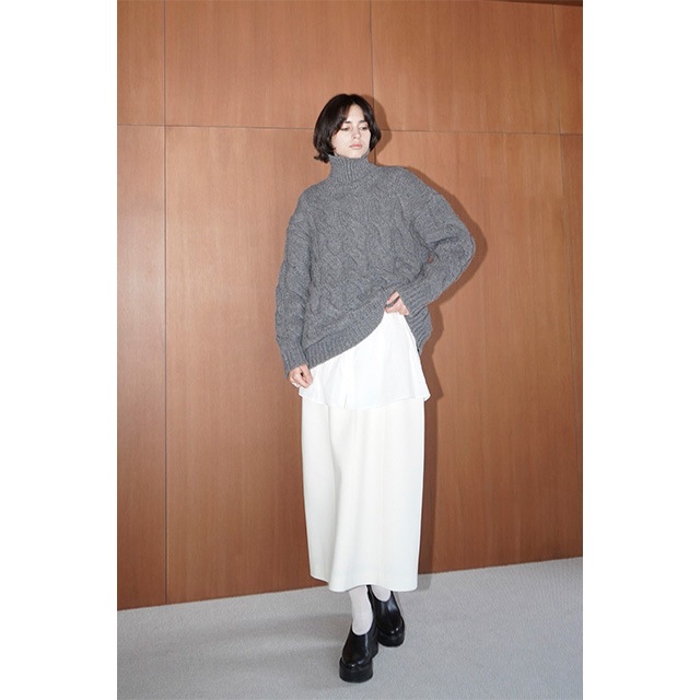 CLANE / BIG CABLE OVER KNIT TOPS