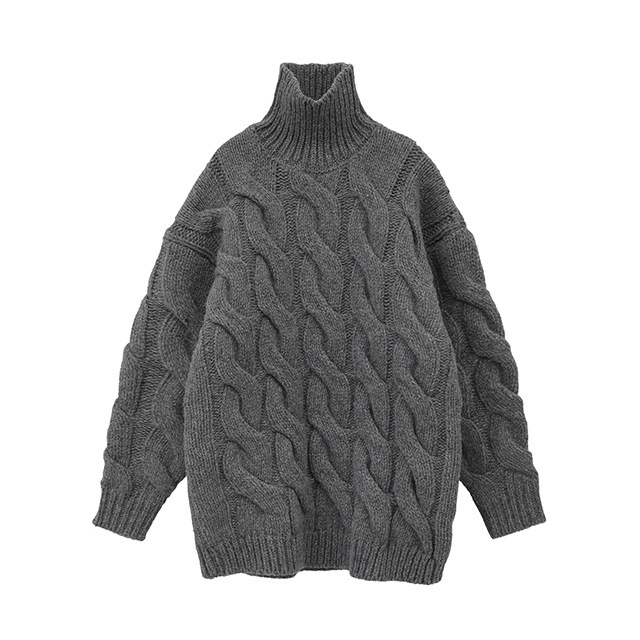 CLANE / BIG CABLE OVER KNIT TOPS