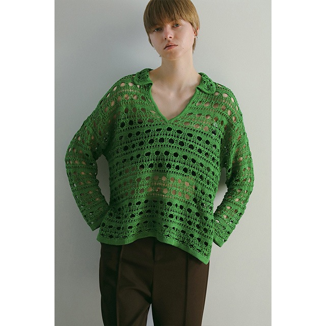 MANOF / ޥΥ CROCHET KNIT TOPS