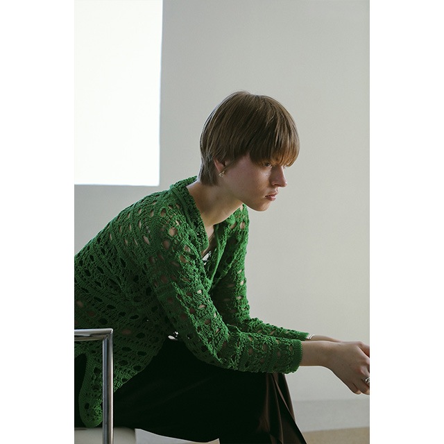 MANOF / ޥΥ CROCHET KNIT TOPS