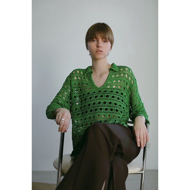 MANOF / ޥΥ CROCHET KNIT TOPS