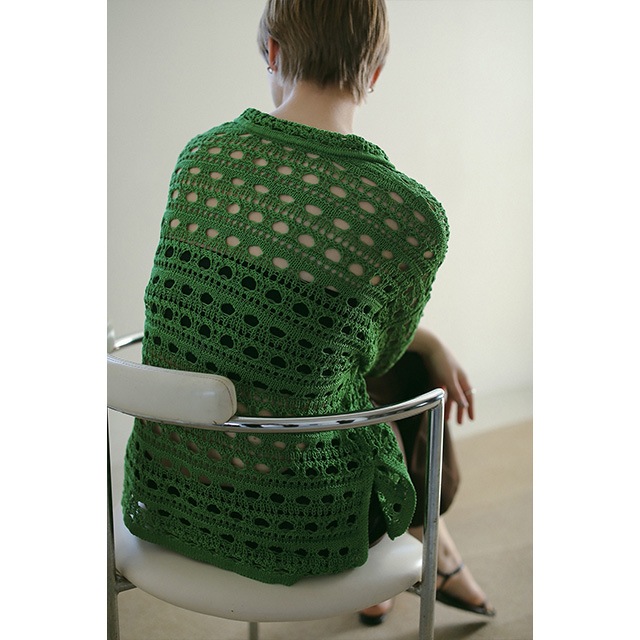 MANOF / ޥΥ CROCHET KNIT TOPS