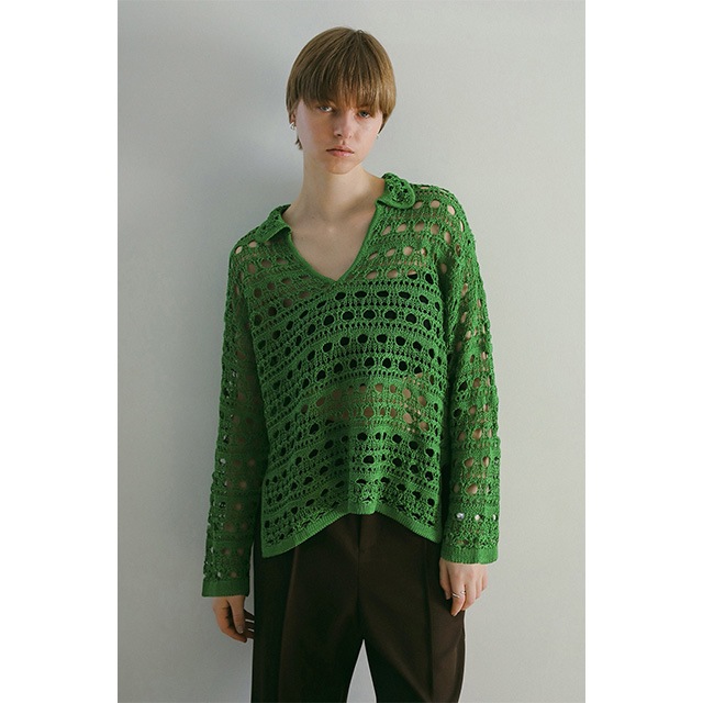 MANOF / ޥΥ CROCHET KNIT TOPS