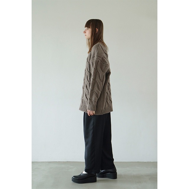 CLANE / BIG CABLE OVER KNIT TOPS