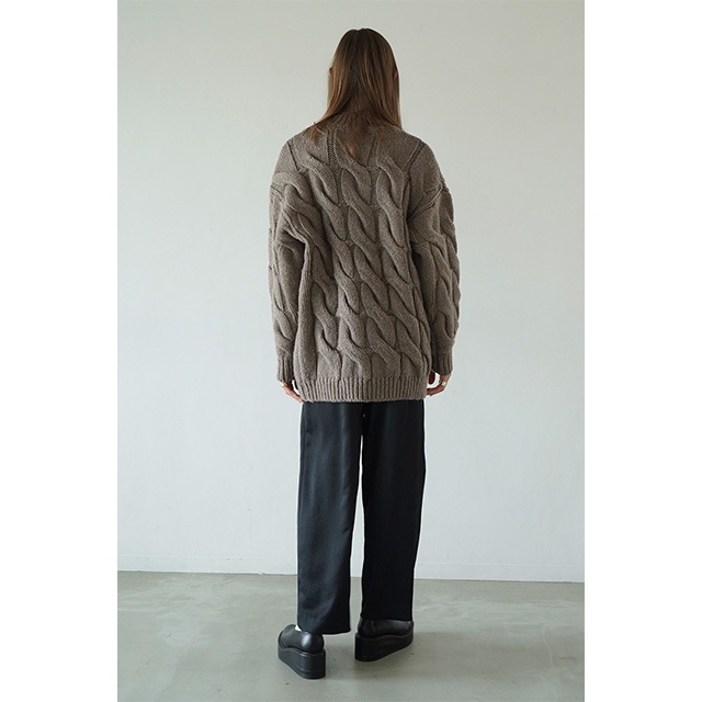 CLANE / BIG CABLE OVER KNIT TOPS