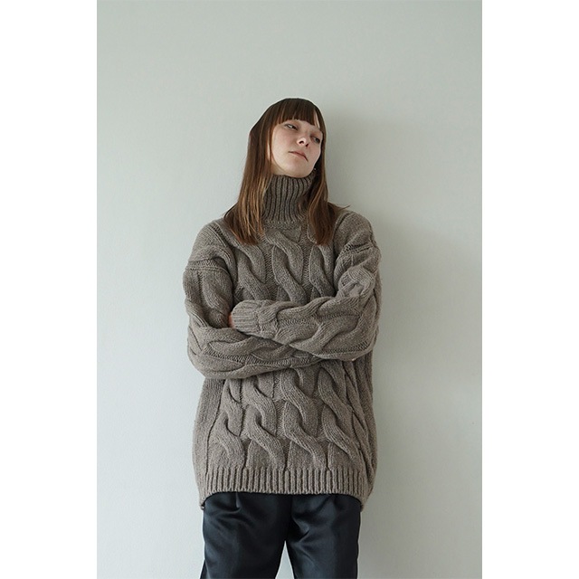 CLANE / BIG CABLE OVER KNIT TOPS
