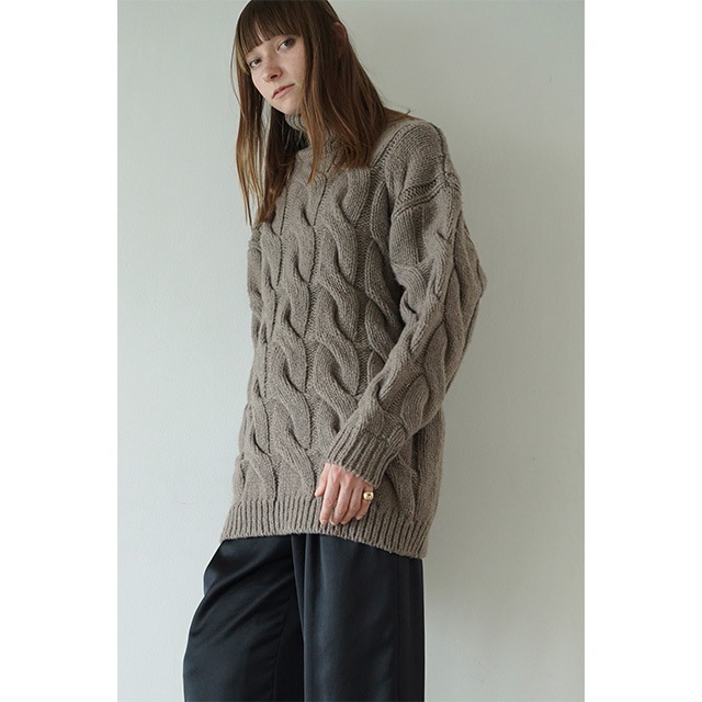 CLANE / BIG CABLE OVER KNIT TOPS