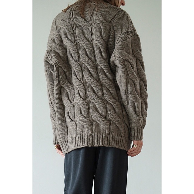 CLANE / BIG CABLE OVER KNIT TOPS