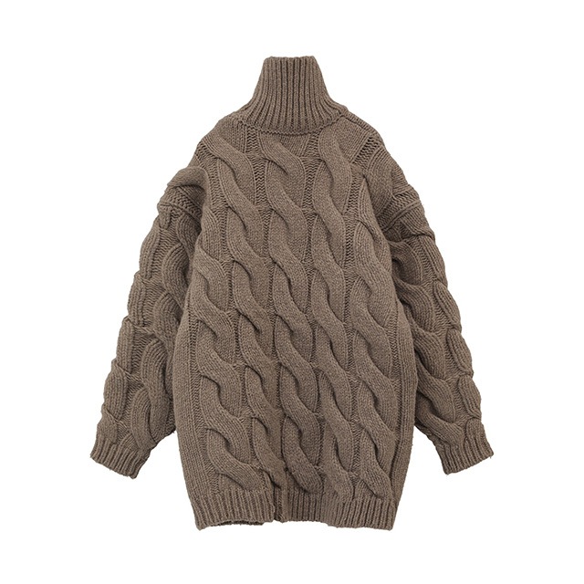 CLANE / BIG CABLE OVER KNIT TOPS