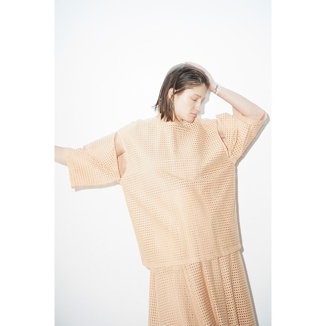 CLANE / ����� DOT MESH 2WAY TOPS
