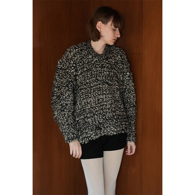 CLANE / MIX LOOP MOHAIR KNIT TOPS