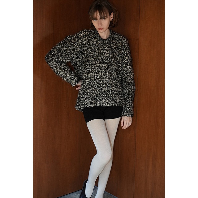 CLANE / MIX LOOP MOHAIR KNIT TOPS