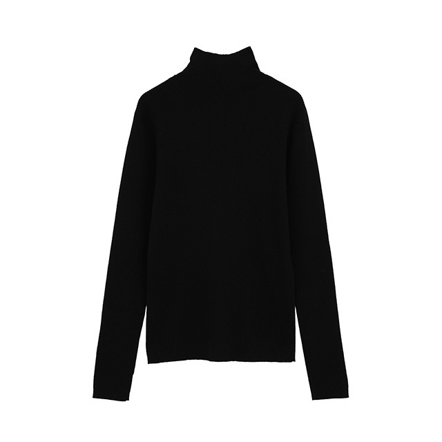 トップス CLANE W FACE BUTTON KNIT TOPS BLACK CLANE / クラネ W FACE BUTTON KNIT TOPS｜アーストライブ