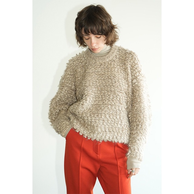 CLANE / MIX LOOP MOHAIR KNIT TOPS
