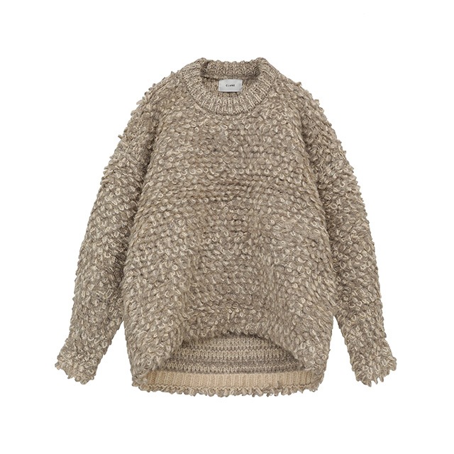 CLANE / MIX LOOP MOHAIR KNIT TOPS