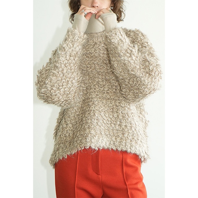 CLANE / MIX LOOP MOHAIR KNIT TOPS