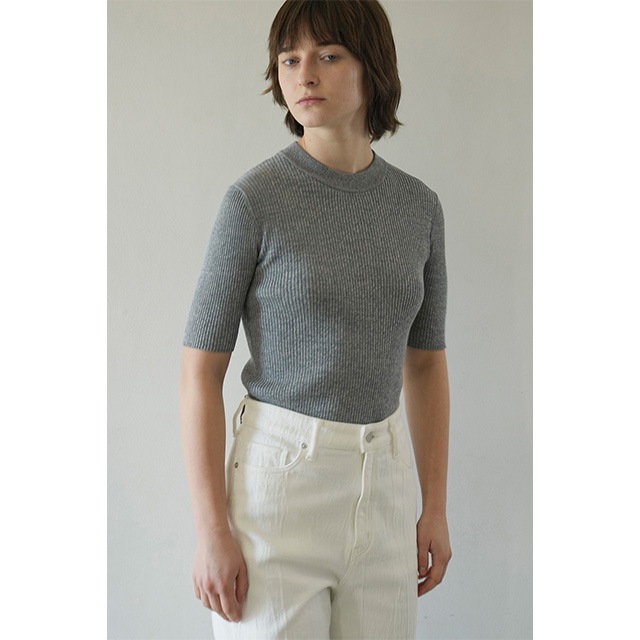 未使用 CLANE クラネ 25AW H/N RIB KNIT TOPS 1 CLANE / クラネ H/N HALF SLEEVE RIB KNIT TOPS｜アーストライブ