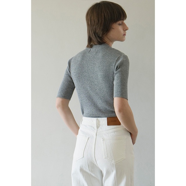 CLANE / クラネ H/N HALF SLEEVE RIB KNIT TOPS｜アーストライブ