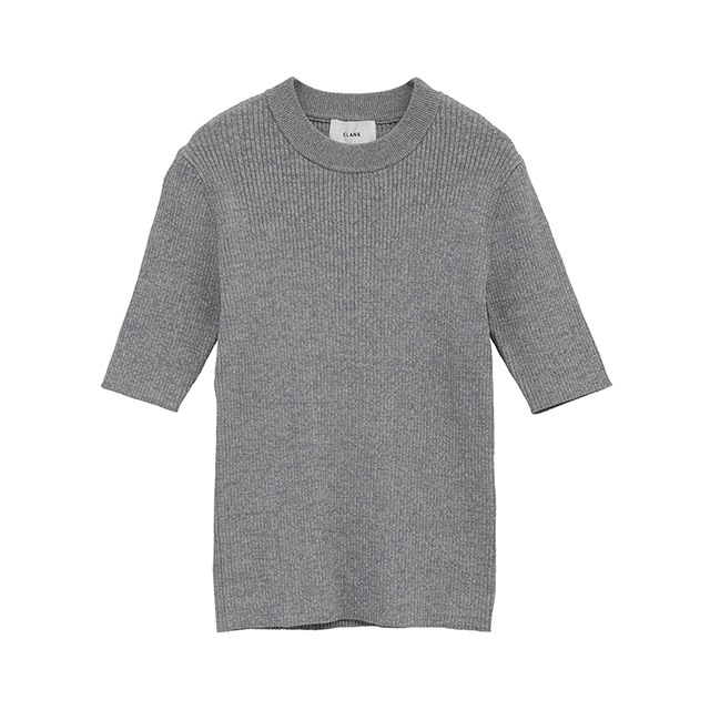未使用 CLANE クラネ 25AW H/N RIB KNIT TOPS 1 CLANE / クラネ H/N HALF SLEEVE RIB KNIT TOPS｜アーストライブ