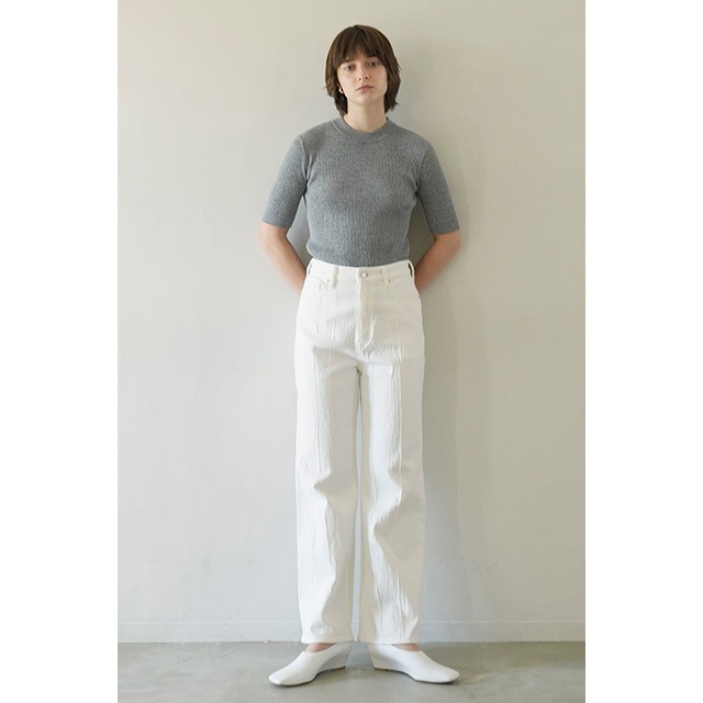 CLANE / クラネ H/N HALF SLEEVE RIB KNIT TOPS｜アーストライブ