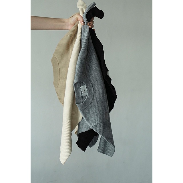 CLANE / クラネ H/N HALF SLEEVE RIB KNIT TOPS｜アーストライブ