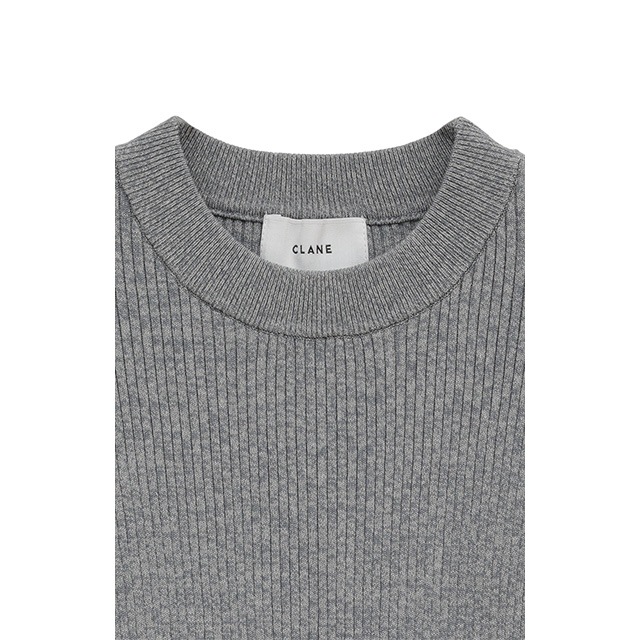 CLANE / クラネ H/N HALF SLEEVE RIB KNIT TOPS｜アーストライブ