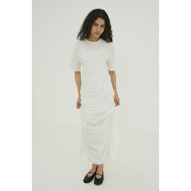 CLANE / ����� RANDOM SHIRRING ONEPIECE