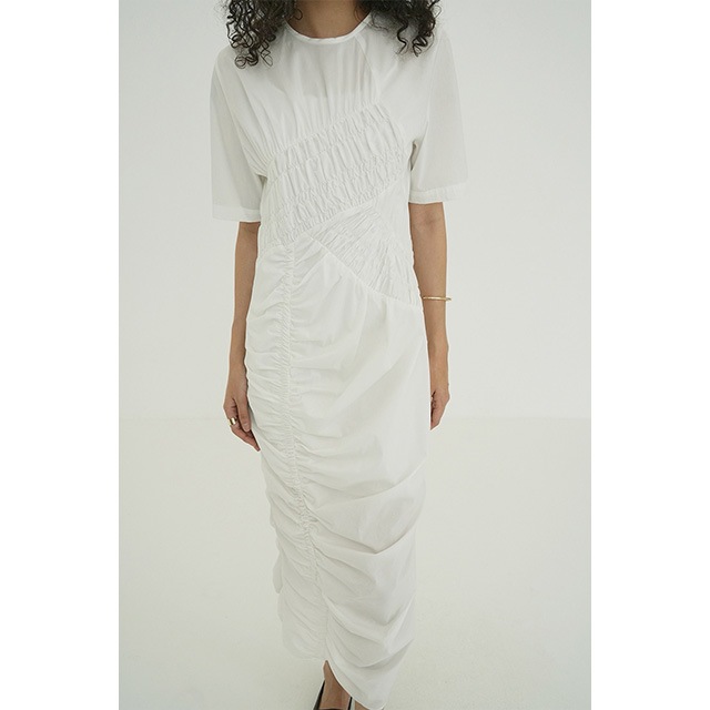 CLANE / ����� RANDOM SHIRRING ONEPIECE