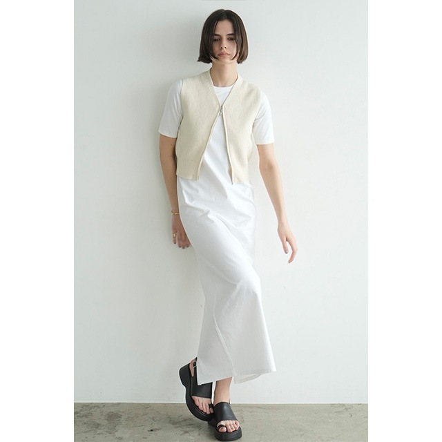 CLANE/クラネ】ZIP COMPACT KNIT VEST/ジップコンパクトニット