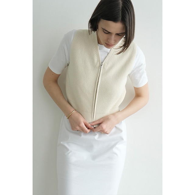 CLANE / クラネ ZIP COMPACT KNIT VEST｜アーストライブ