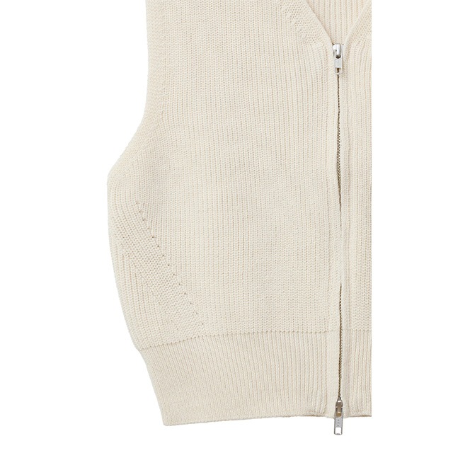 CLANE ZIP COMPACT KNIT VEST