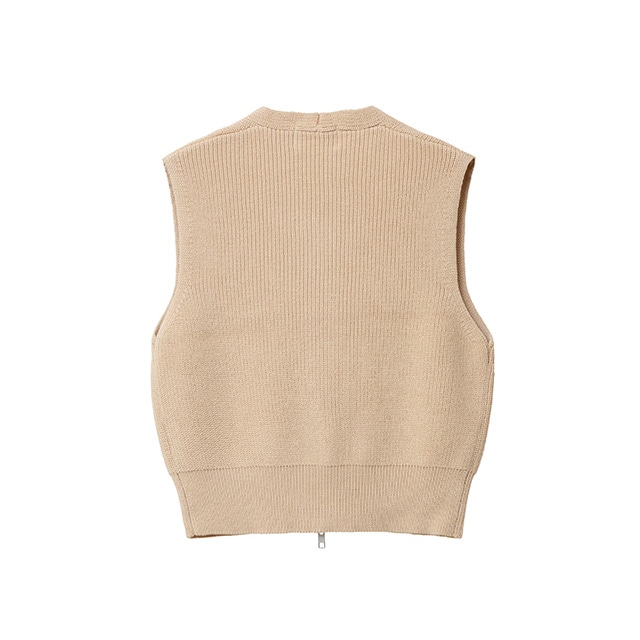 CLANE / クラネ ZIP COMPACT KNIT VEST｜アーストライブ