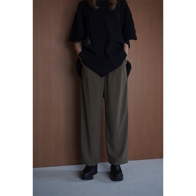 CLANE / ����� BASIC TUCK PANTS
