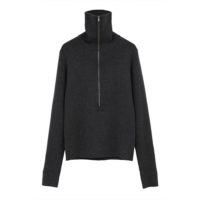 CLANE / ����� ZIP UP TURTLE KNIT TOPS
