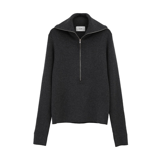 CLANE / ����� ZIP UP TURTLE KNIT TOPS