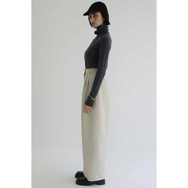 CLANE / ����� ZIP UP TURTLE KNIT TOPS