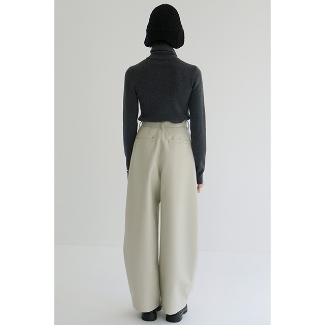CLANE / ����� ZIP UP TURTLE KNIT TOPS