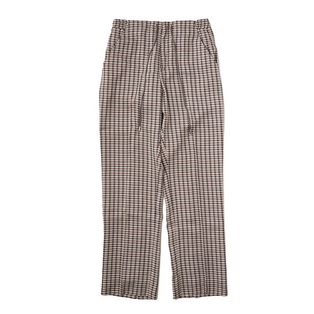 NAME. �͡���  RAYON PLAID EASY TROUSERS