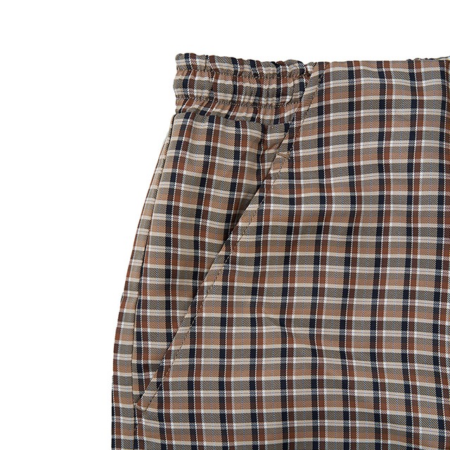 NAME. �͡���  RAYON PLAID EASY TROUSERS