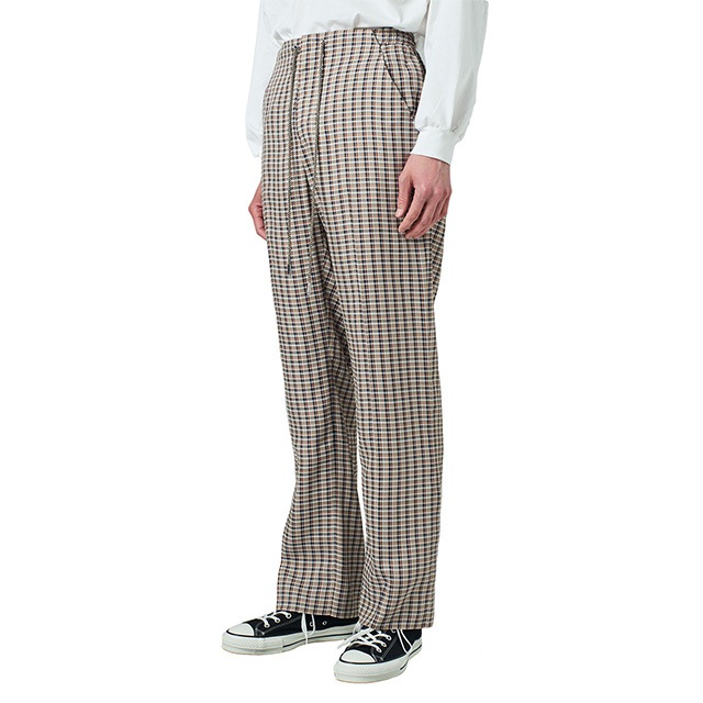 NAME. �͡���  RAYON PLAID EASY TROUSERS